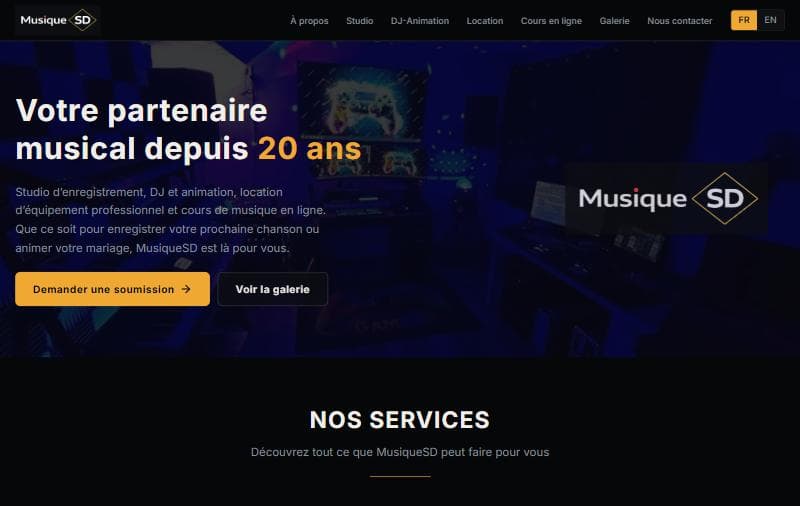 Screenshot of MusiqueSD